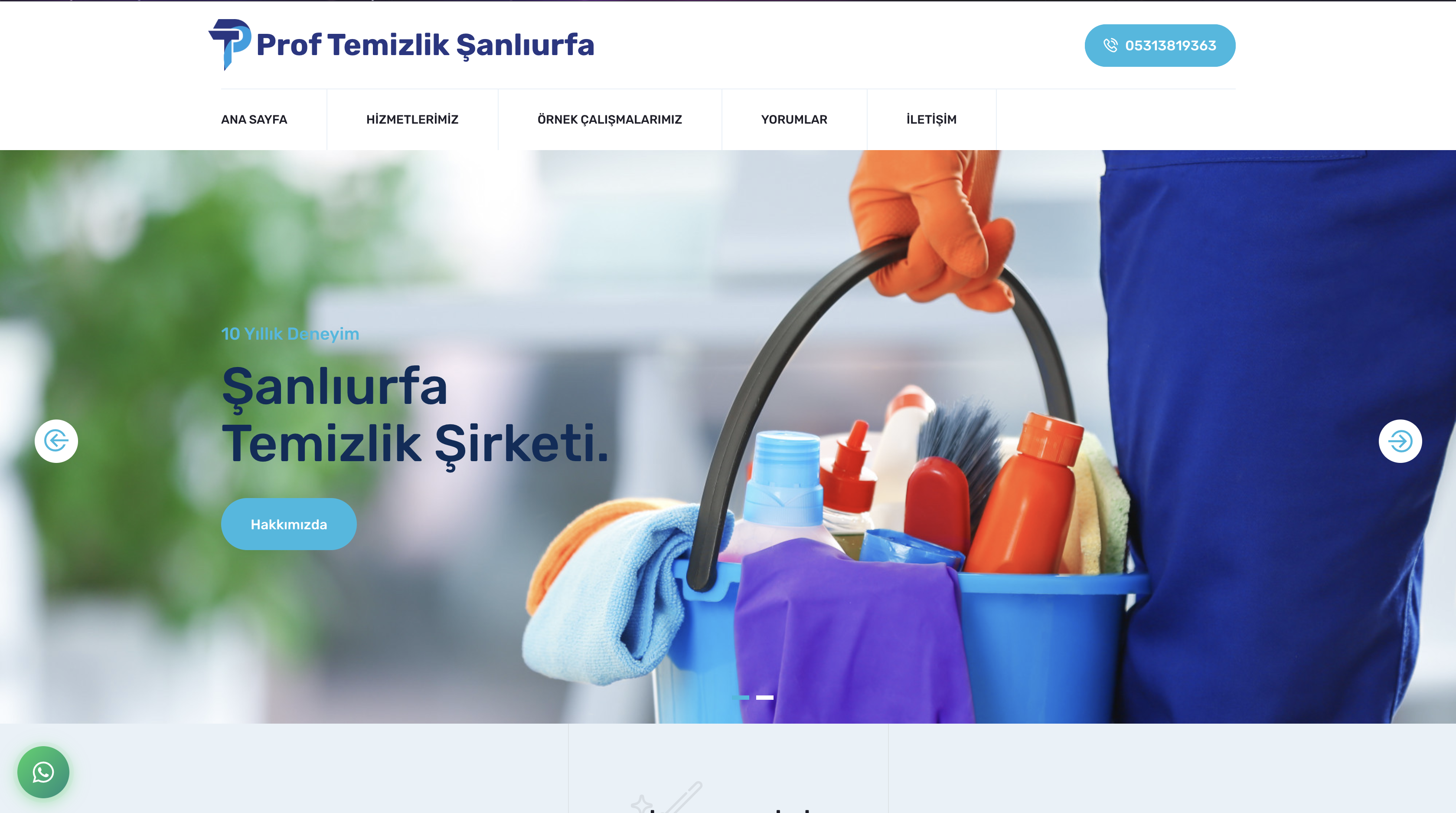 Şanlıurfa Prof Temizlik Şirketi Web Sayfası