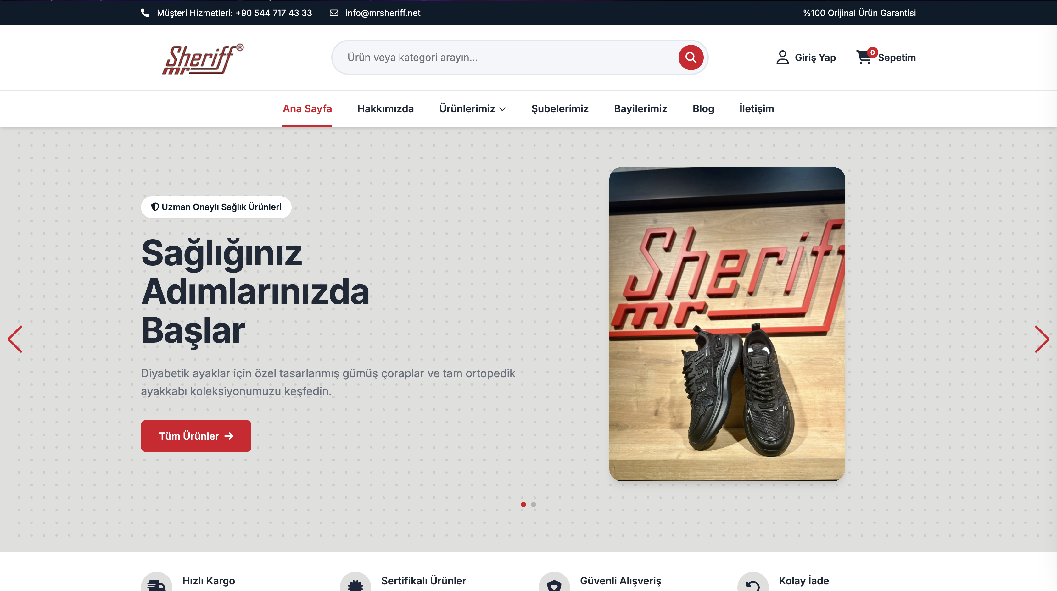 Mr. Sheriff E-Ticaret Sistemi